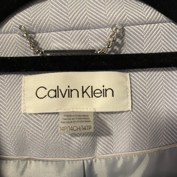 Calvin Klein Ice Blue Blazer - Picture 2 of 3